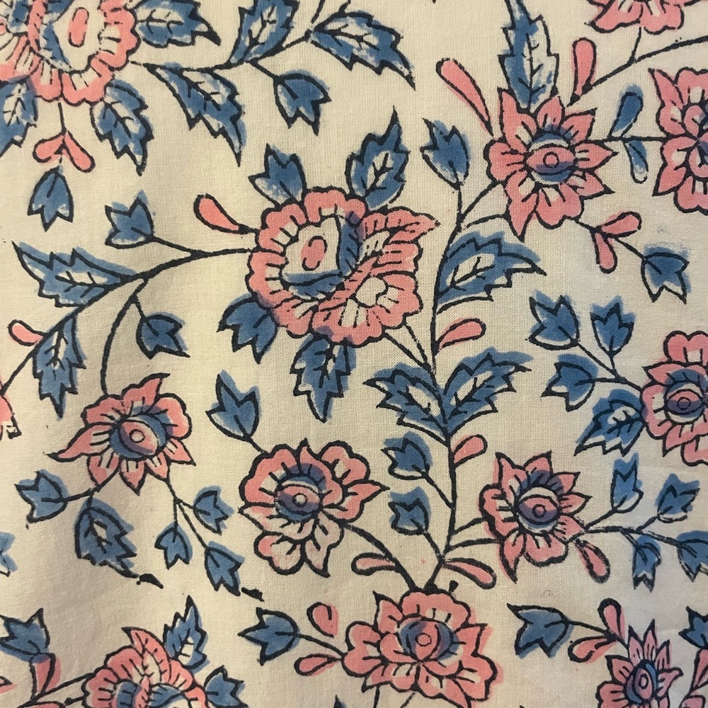 MADISON MATHEWS CHARLESTON DUTCH BLUE FLORAL LINED MAXI RUFFLE DRESS - Picture 10 of 12